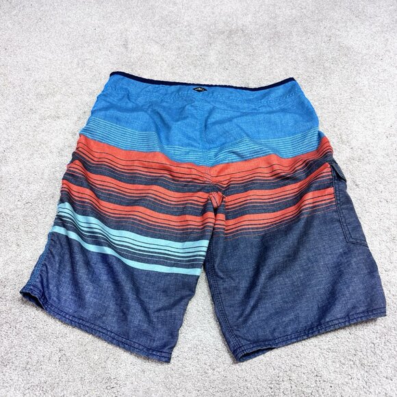 O’Neill Board Shorts Men’s Multicolored Drawstring Pockets Size 32 - Picture 9 of 11